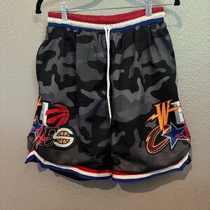 WHO CARES SUPPLY CO.  NBA Remix Heavy Mesh Hoop Basketball Shorts Black Camo  XL